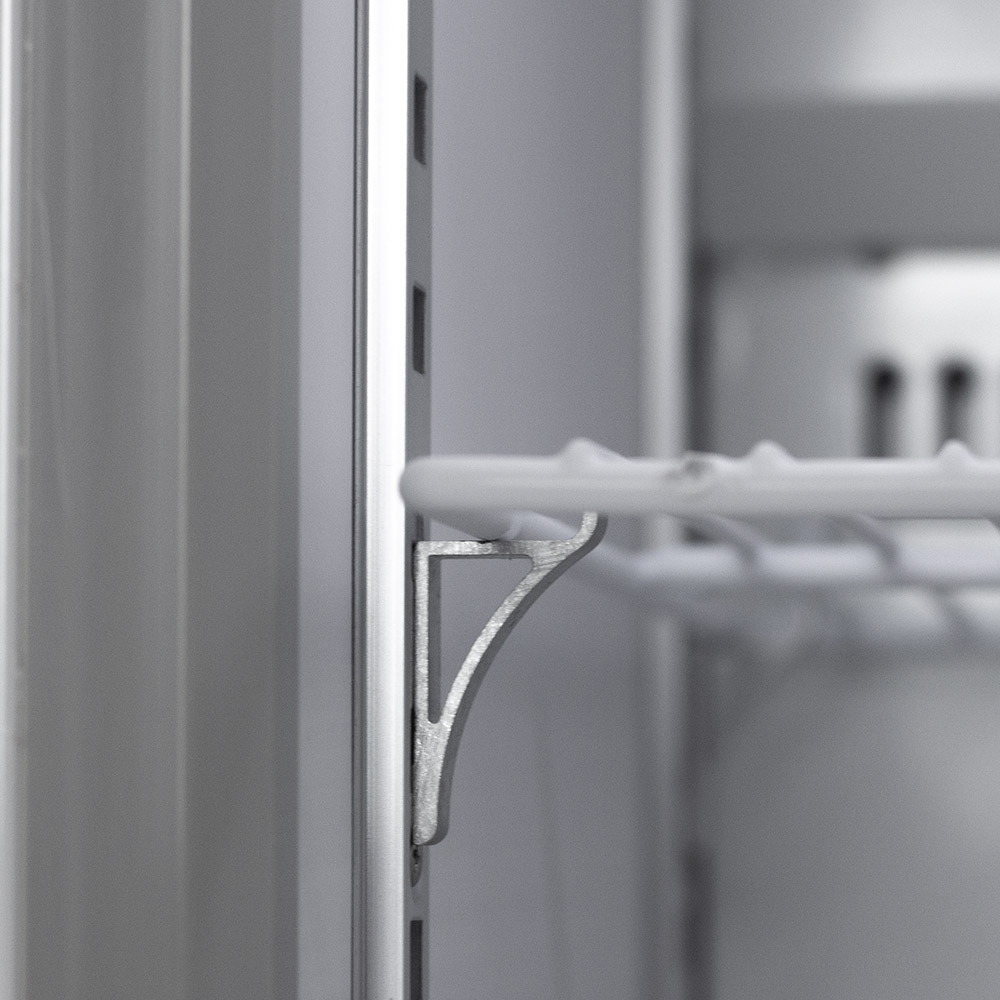 10 Cu. Ft. Glass Door Upright Refrigerator