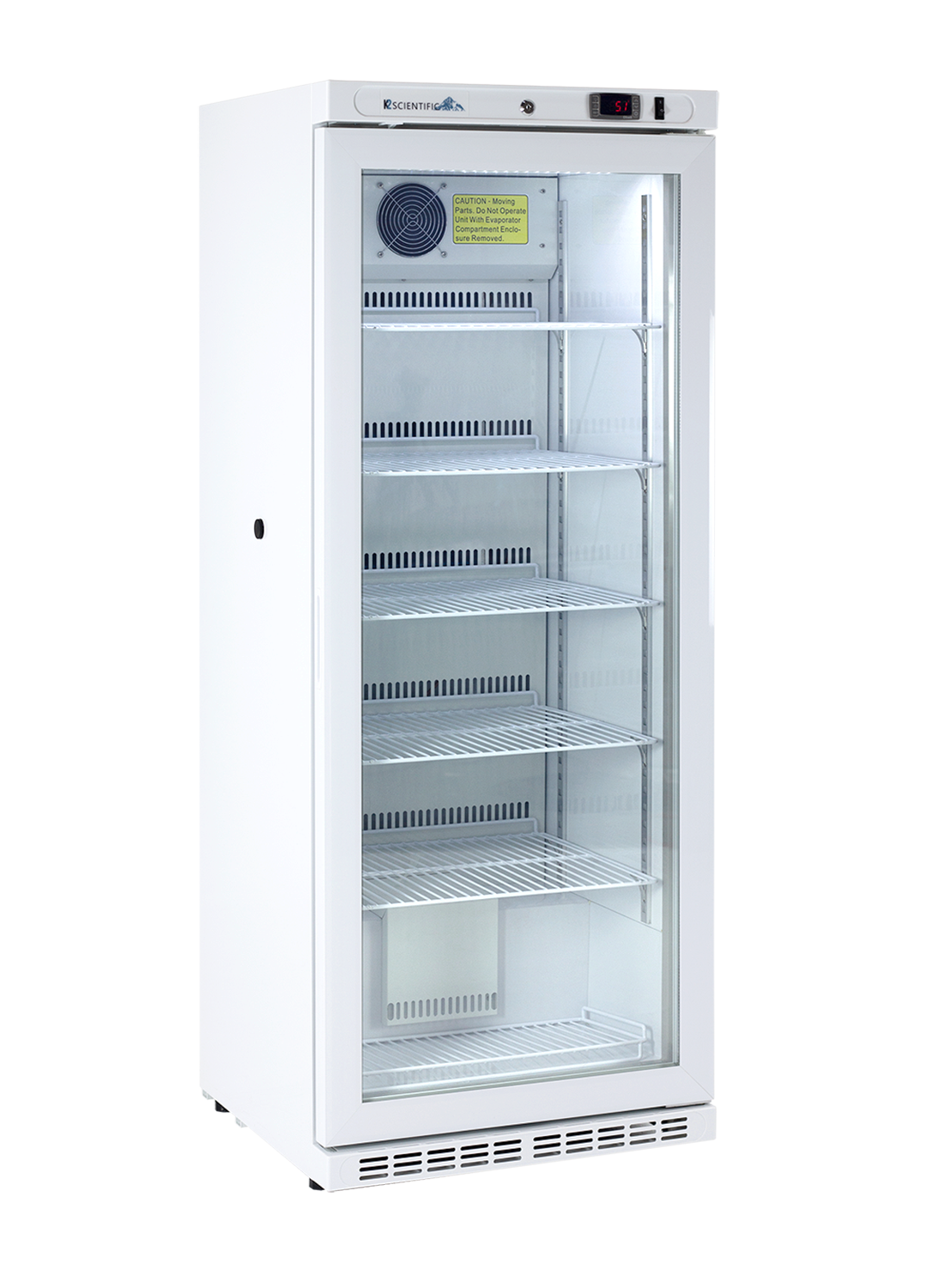 10 Cu. Ft. Glass Door Upright Refrigerator