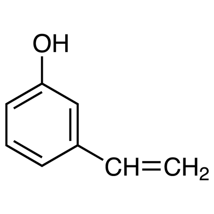 3-Vinylphenol (stabilized with TBC), CAS RN: 620-18-8, Product Number: V0187