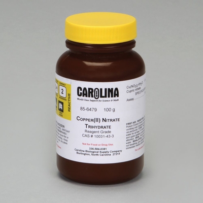 Copper (II) Nitrate, Trihydrate, Reagent Grade, 100 g