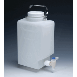 Thermo Scientific Nalgene® Fluorinated HDPE Rectangular Carboys with Spigot