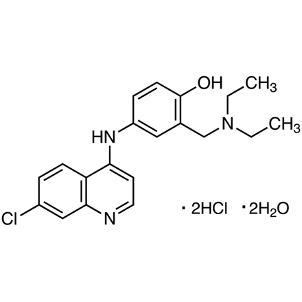 Amodiaquine Dihydrochloride Dihydrate, CAS RN: 6398-98-7, Product Number: A3133